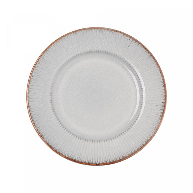 Prato-para-Sobremesa-de-Ceramica-Linear-Cinza-20cm-Lyor