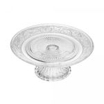 Prato-para-Bolo-de-Vidro-com-Pe-Angel-18cm-Lyor