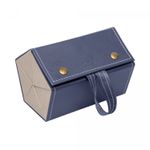 Estojo-para-Oculos-de-Couro-Sintetico-Azul-com-5-Cavidades-Lyor