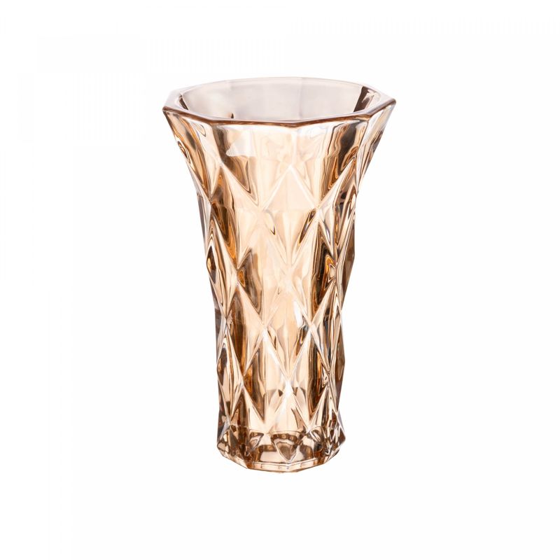 Vaso-de-Vidro-Diamond-Ambar-Metalizado-8cm-x-8cm-x-15cm-Lyor