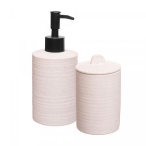 Conjunto 2 Peças para Banheiro de Cerâmica Sand Branco - Lyor