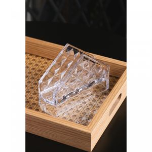 Porta Guardanapos de Cristal Diamond 12,5cm x 4cm x 9,5cm - Lyor
