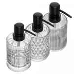 Porta-Sabonete-Liquido-de-Vidro-com-Pump-Preto-Sortido-250ml-Lyor