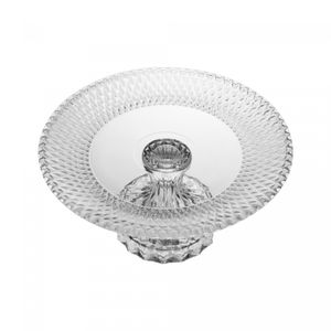 Prato para Bolo com Pé de Cristal Roman 25cm x 25cm x 12cm – Lyor