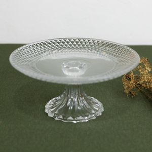 Prato para Bolo com Pé de Cristal Roman 25cm x 25cm x 12cm – Lyor