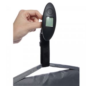 Balança Digital para Bagagem de Plástico Abs Preto 10cm x 3,5cm x 2,5cm - Lyor