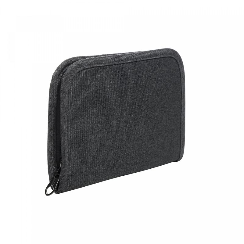Porta-Documentos-e-Passaporte-de-Poliester-Cinza-18cm-x-13cm-x-3cm-Lyor