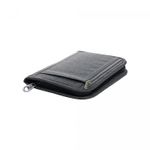 Porta-Documentos-e-Passaporte-de-Poliester-Cinza-18cm-x-13cm-x-3cm-Lyor