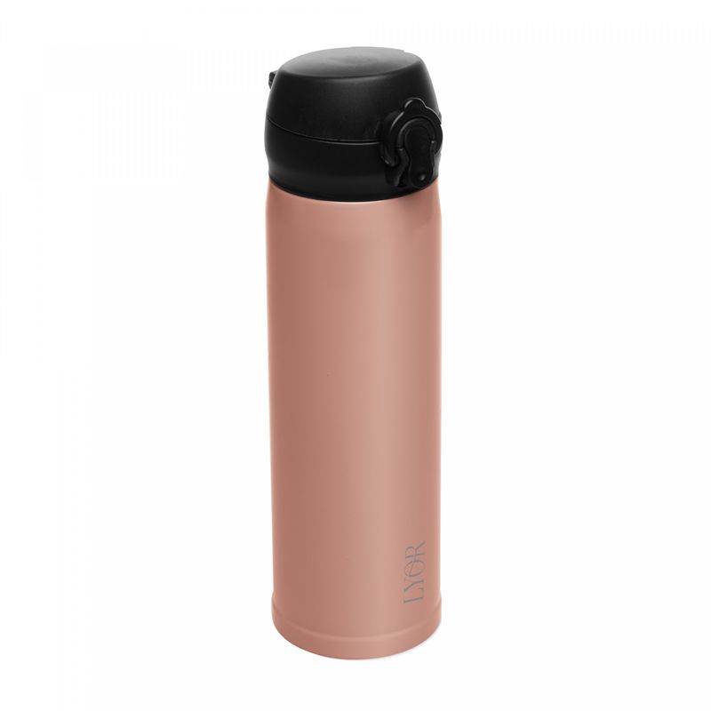 Garrafa-Termica-Dupla-Parede-de-Aco-Inox-com-Tampa-Flip-Nude-410ml-Lyor