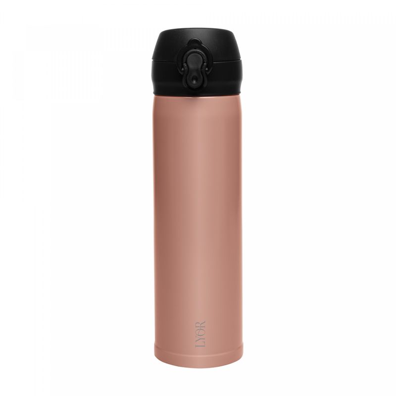 Garrafa-Termica-Dupla-Parede-de-Aco-Inox-com-Tampa-Flip-Nude-410ml-Lyor