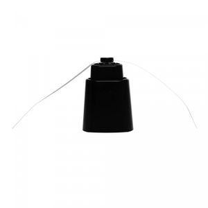 Ventilador Repelente de Mesa Retrátil de Plástico Preto 8cm x 8cm 26cm - Lyor