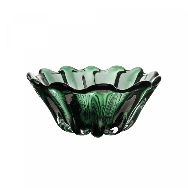 Centro-de-Mesa-de-Vidro-Italy-Verde-25cm-x-11cm-Lyor