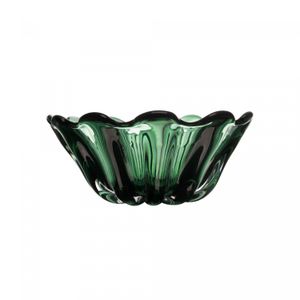 Centro de Mesa de Vidro Italy Verde 25cm x 11cm - Lyor