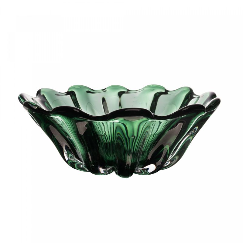 Centro-de-Mesa-de-Vidro-Italy-Verde-32cm-x-13cm-Lyor