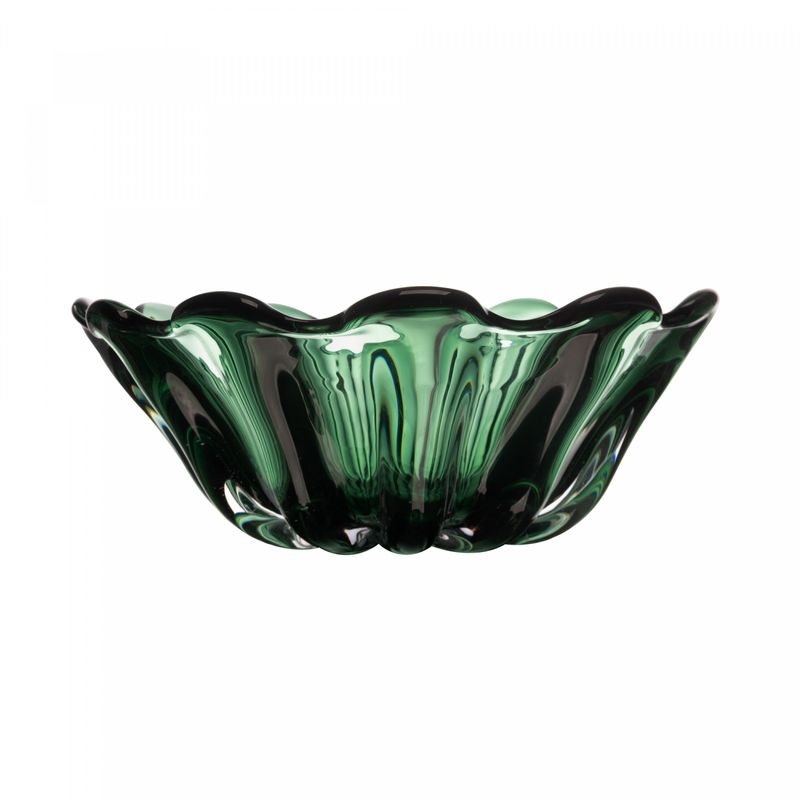 Centro-de-Mesa-de-Vidro-Italy-Verde-32cm-x-13cm-Lyor