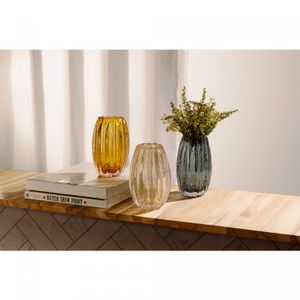 Vaso de Vidro Italy Dourado 11cm x 17cm - Lyor