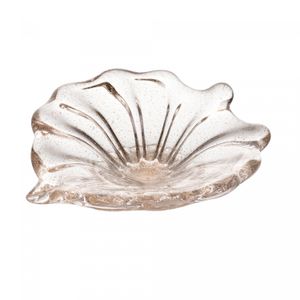 Centro de Mesa de Vidro Italy Dourado 22cm x 19cm x 8cm - Lyor