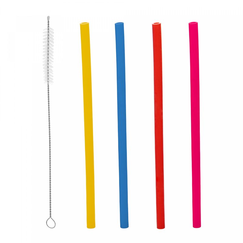 Conjunto-4-Canudos-de-Silicone-Coloridos-Reutilizaveis-com-Escova-para-Limpeza-22cm-Lyor