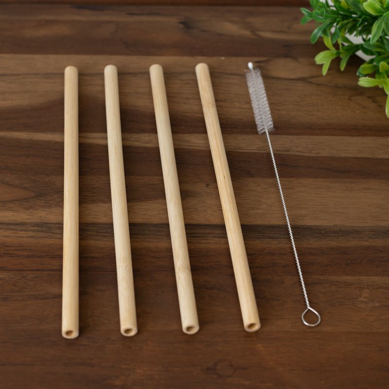 Conjunto-4-Canudos-de-Bambu-Reutilizaveis-com-Escova-para-Limpeza-20cm-Lyor