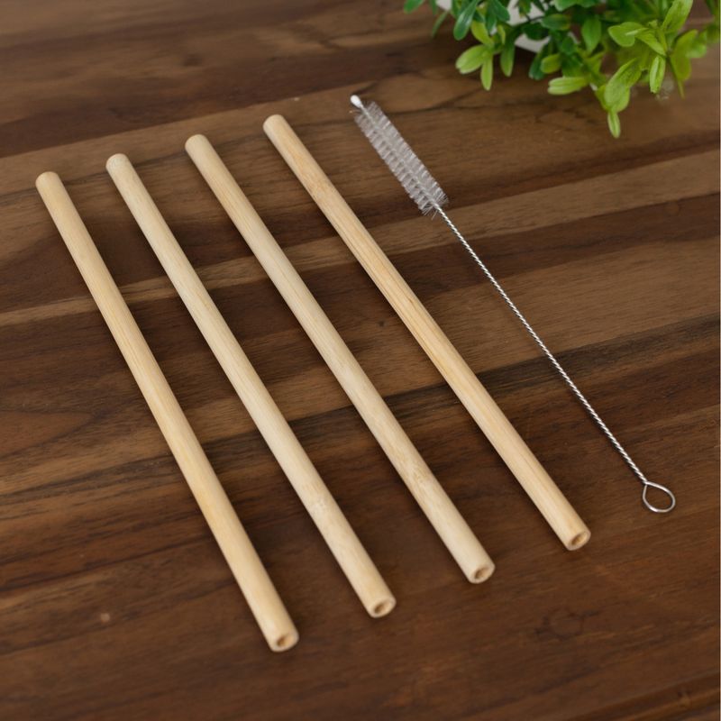 Conjunto-4-Canudos-de-Bambu-Reutilizaveis-com-Escova-para-Limpeza-20cm-Lyor