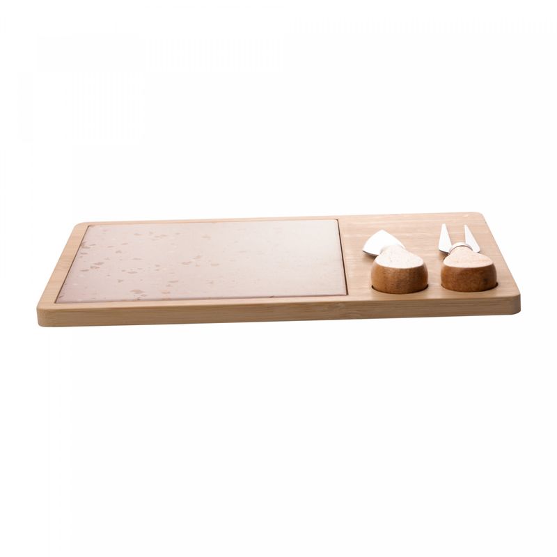 Conjunto-4-Pecas-para-Queijo-com-Bandeja-de-Bambu-e-Tabua-Terrazo-17x25x2cm-Lyor