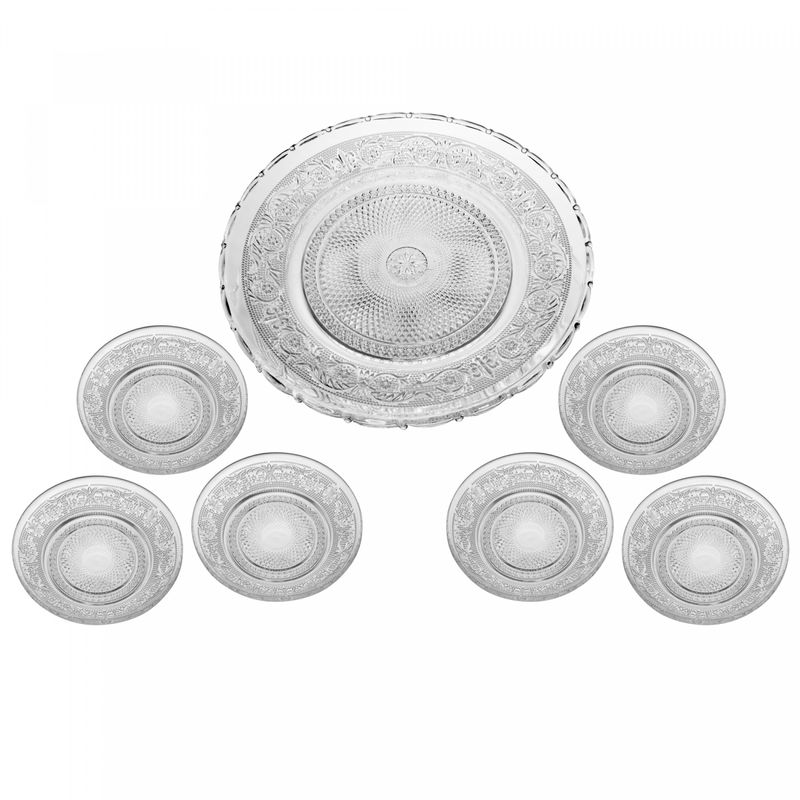 Conjunto-7-Pecas-com-1-Prato-para-Servir-e-6-Pratos-para-Sobremesa-de-Vidro-Angel-Lyor