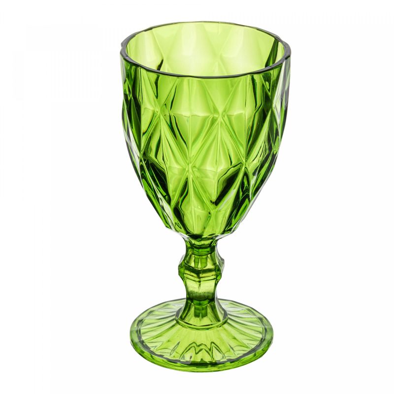 Taca-de-Acrilico-Diamond-Verde-330ml-Lyor