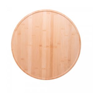Tábua Giratória Redonda de Bambu 45cm x 45cm x 2.5cm - Lyor