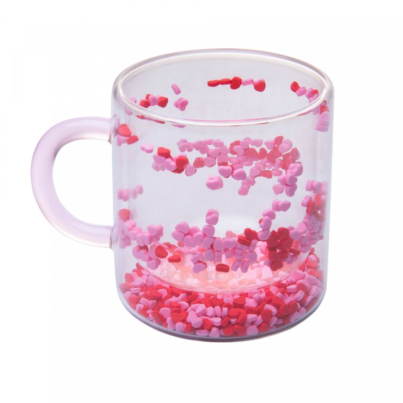 Caneca-Parede-Dupla-de-Vidro-Borossilicato-com-Alca-Rosa-Heart-300ml-Lyor
