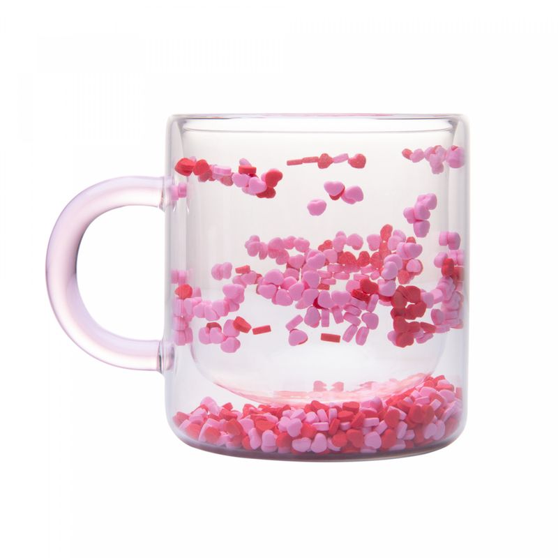 Caneca-Parede-Dupla-de-Vidro-Borossilicato-com-Alca-Rosa-Heart-300ml-Lyor
