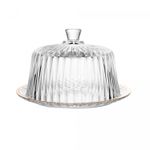 Queijeira-de-Cristal-com-Tampa-e-Fio-de-Ouro-Radial-20cm-x-20cm-x-125cm-Lyor