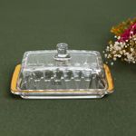 Manteigueira-de-Cristal-com-Tampa-e-Fio-de-Ouro-Radial-18cm-x-105cm-x-8cm-Lyor
