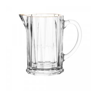 Leiteira de Cristal com Fio de Ouro Radial 290ml - Lyor