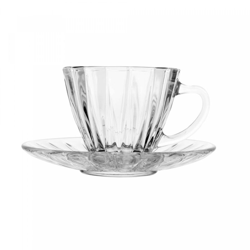 Conjunto-2-Xicaras-para-Cha-de-Cristal-Ecologico-com-Pires-Radial-180ml-Lyor
