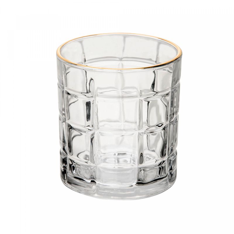 Copo-de-Cristal-com-Fio-de-Ouro-Square-330ml-Lyor
