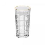 Copo-Alto-de-Cristal-com-Fio-de-Ouro-Square-360ml-Lyor