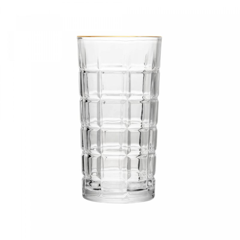 Copo-Alto-de-Cristal-com-Fio-de-Ouro-Square-360ml-Lyor