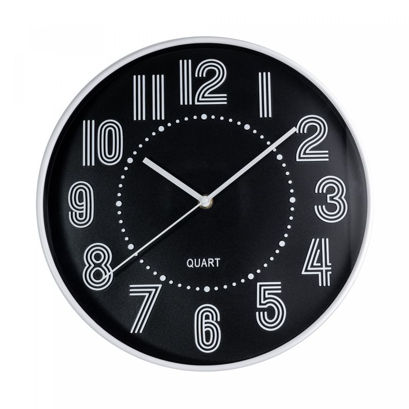 Relogio-de-Parede-de-Plastico-Preto-305cm-x-305cm-x-45cm-Lyor