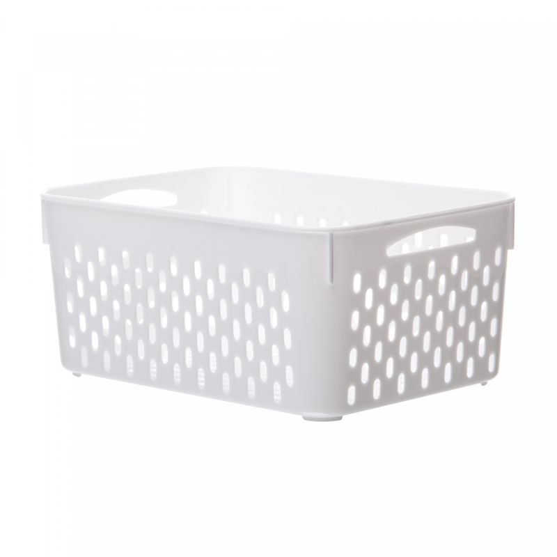 Pote-Hermetico-com-Cesto-Escorredor-Branco-de-Plastico-3.1L-Lyor