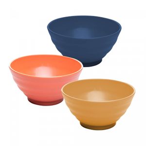 Bowl de Bambu e PP Sortido Stripes 13,5cm x 13,5cm x 6cm - Lyor