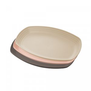 Travessa de Bambu e PP Sortida Lines 29,5cm x 18,5cm x 3cm - Lyor