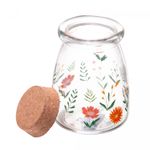 Porta-Mantimento-Redondo-de-Vidro-com-Tampa-de-Bambu-Flora-255ml-Lyor