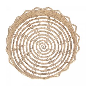 Conjunto 3 Cestos Redondos de Fibra Natural Flor Palm - Lyor