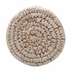Conjunto 4 Porta Copos de Fibra Natural Braid 10cm - Lyor