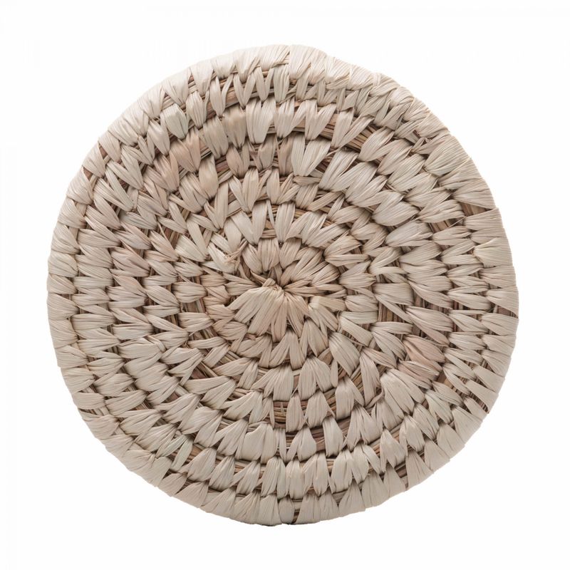 Conjunto-4-Porta-Copos-de-Fibra-Natural-Braid-10cm-Lyor