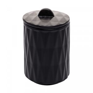 Conjunto 2 Peças para Banheiro de Cerâmica Deli Diamond Preto - Lyor
