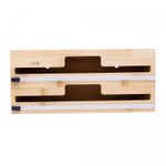 Suporte-de-Parede-2-em-1-para-Papel-Aluminio-e-Plastico-Filme-em-Bambu-Lyor