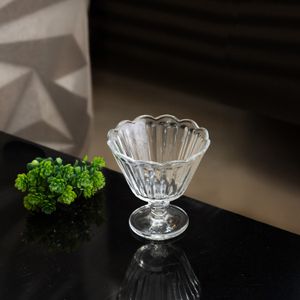 Taça de Sobremesa de Vidro Flor 150ml - Lyor
