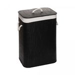 Cesto-para-Lavanderia-de-Bambu-com-Tampa-Preto-40cm-x-30cm-x-57cm-Lyor