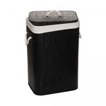 Cesto-para-Lavanderia-de-Bambu-com-Tampa-Preto-40cm-x-30cm-x-57cm-Lyor